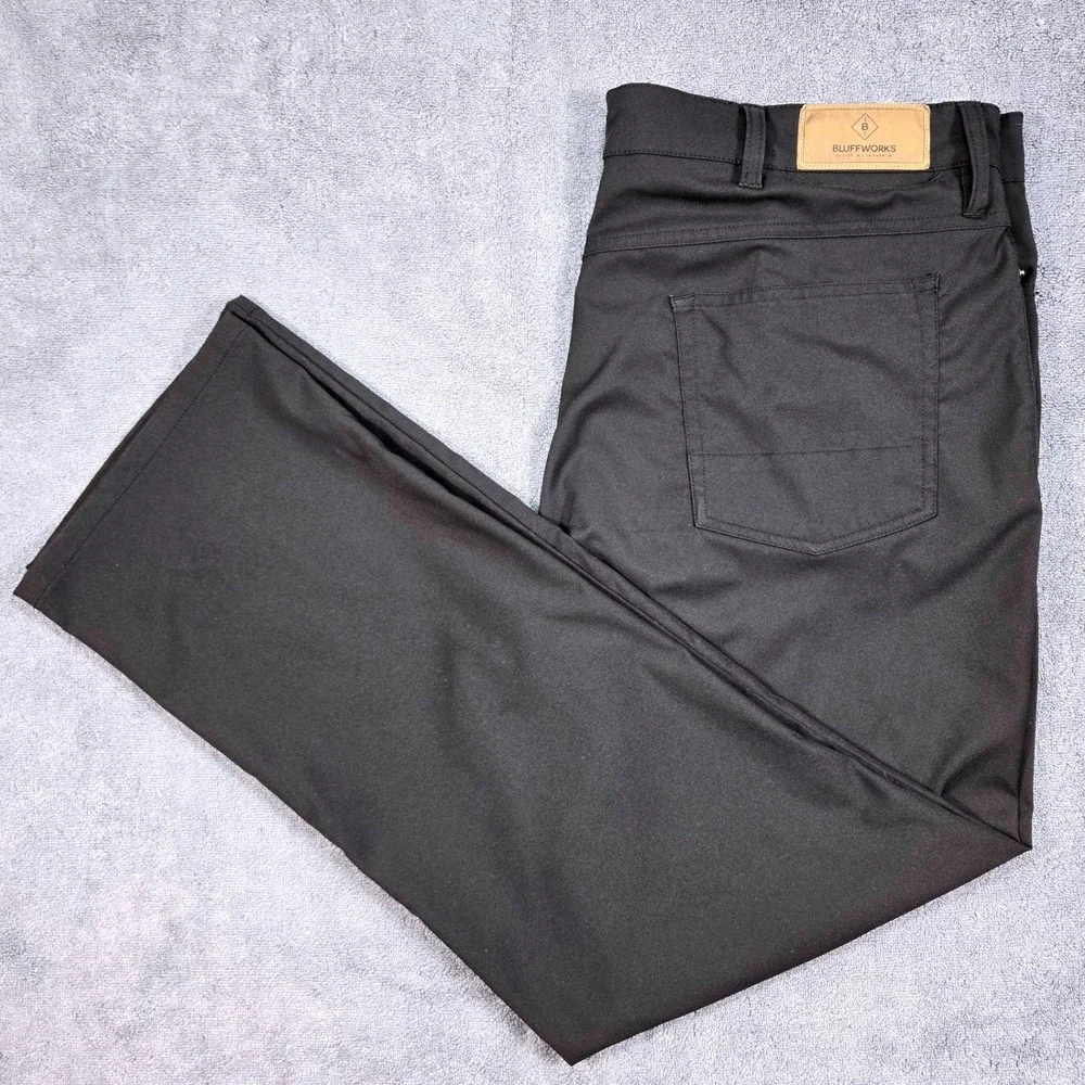 Bluffworks Ascender Pants Men 38x30 Gray Excellent Regular Fit Travel BL-BW107